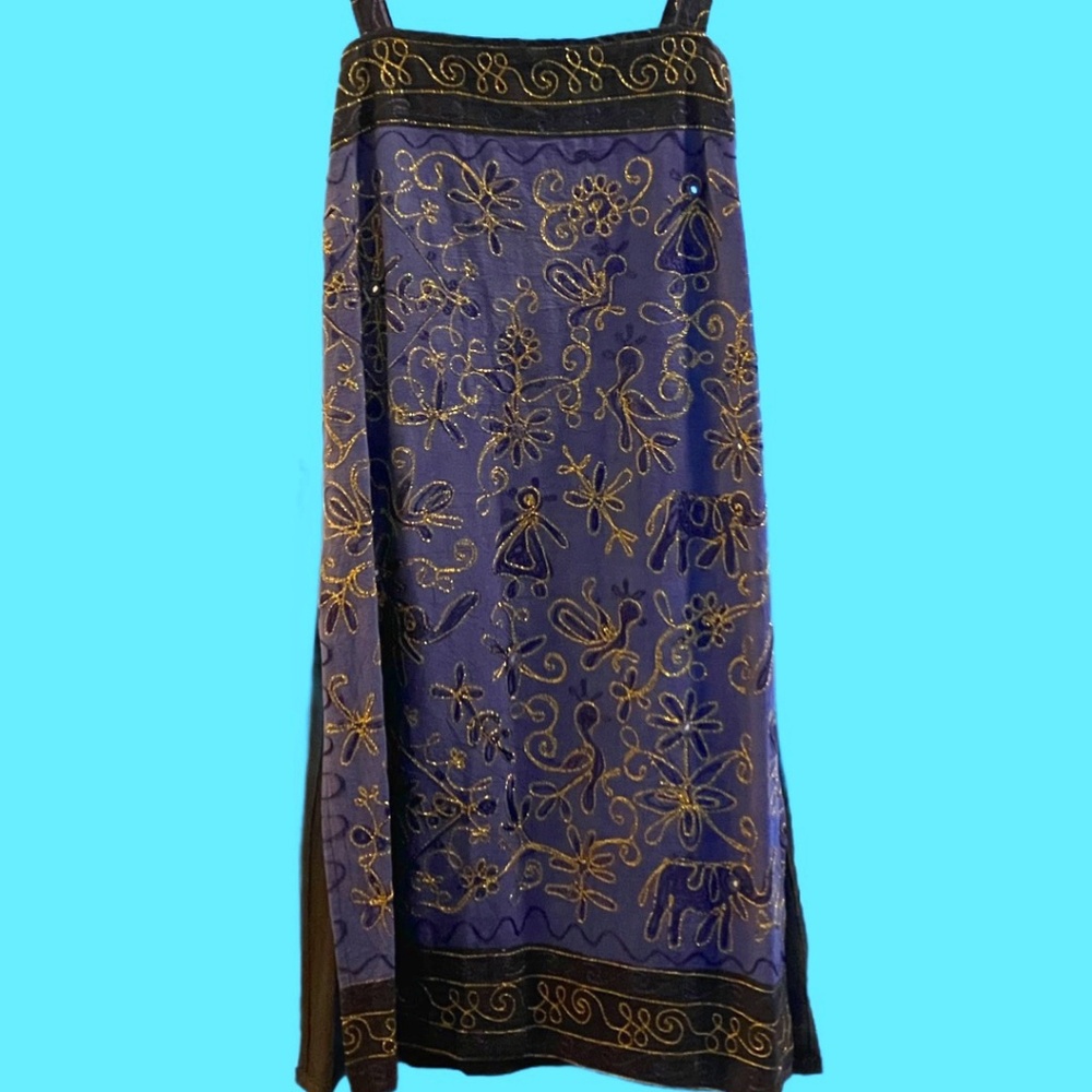 Embroidered Tunic with Straps